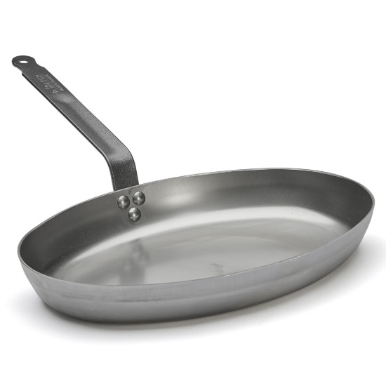 Овален тиган за риба, 36 х 26 см, "CARBONE PLUS" - "de Buyer"