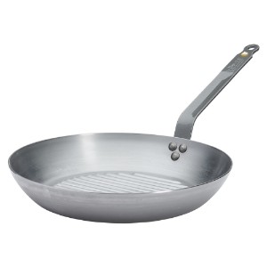 Grill tava, čelik, 32 cm, "Mineral B" - de Buyer