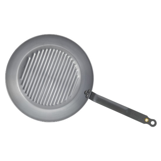 Grill pan, steel, 32 cm, "Mineral B" - de Buyer