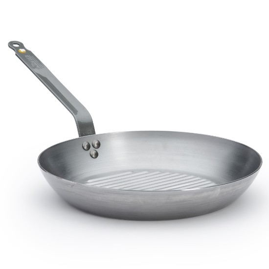 Grill pan, steel, 32 cm, "Mineral B" - de Buyer