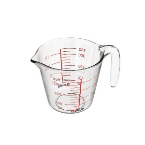 Ingredient measuring mug, made of glass, 350ml - Zokura