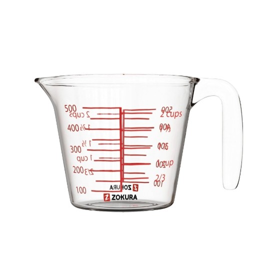 Tasse à mesurer les ingrédients, en verre, 500 ml - Zokura