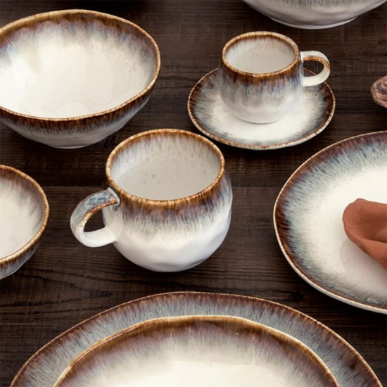 Kubek, porcelana, 375 ml, "Nuances", brązowy - Easy Life