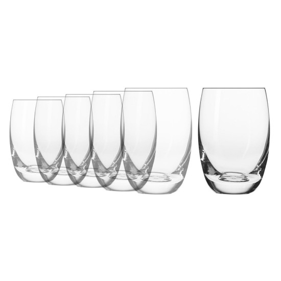 Set of 6 "Elite" water drinking glasses, 360 ml - Krosno