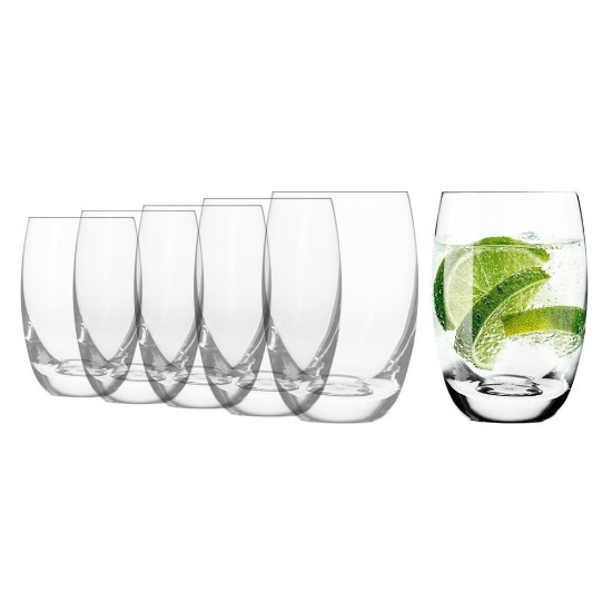 Set of 6 "Elite" water drinking glasses, 360 ml - Krosno