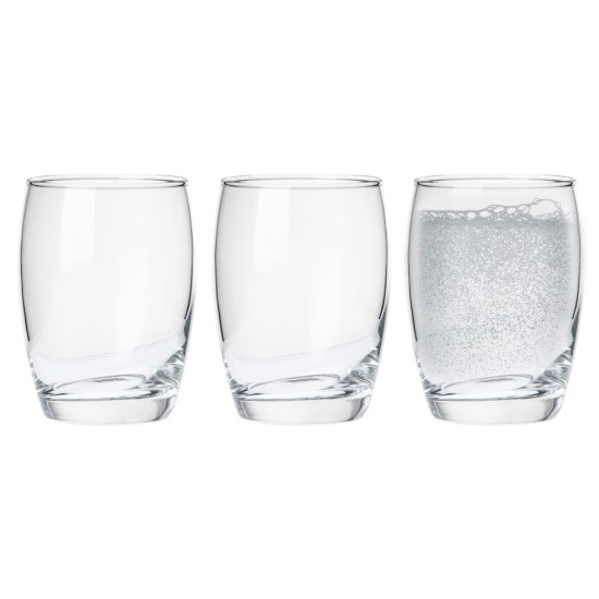 3-delt vandglassæt, 270 ml, lavet af glas, Aurelia - Borgonovo