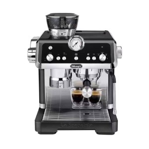 Manuel espressomaskine, 1450W, "La Specialista Prestigio", mat sort - DeLonghi