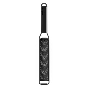 Grater taċ-ċitru premium, azzar li ma jissaddadx, 31 x 4.7 cm, firxa "Black Sheep" - Microplane