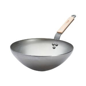 "Mineral B Bois" wok pan, 28 cm - "de Buyer" brand