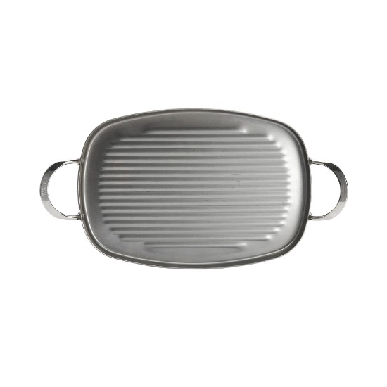 Grill serpenyő, acél, 38 cm, "Mineral B" - de Buyer