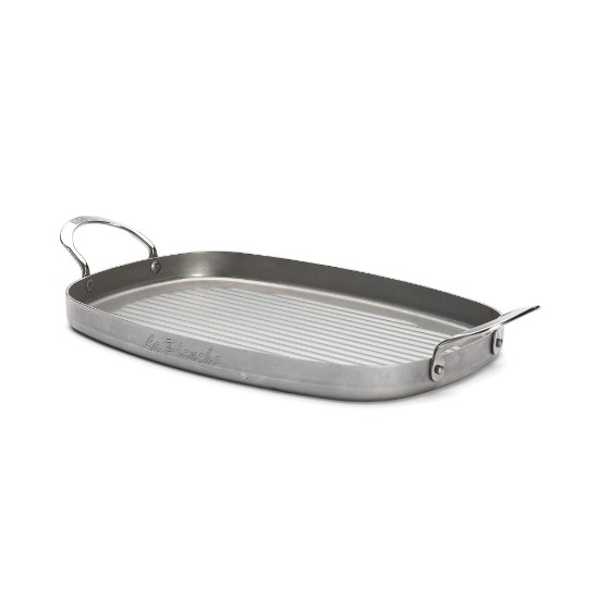 Grillpanna, stål, 38 cm, "Mineral B" - de Buyer