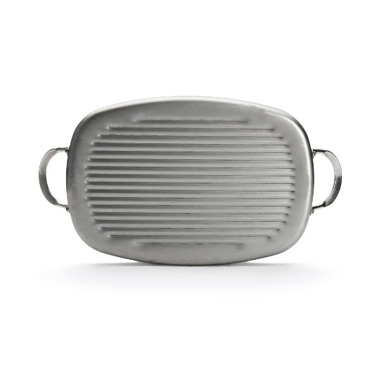 Grill serpenyő, acél, 38 cm, "Mineral B" - de Buyer