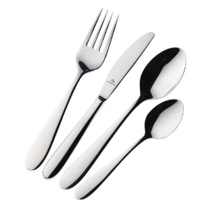 Children's cutlery set, stainless steel, 4 pieces, "Windsor" - Grunwerg