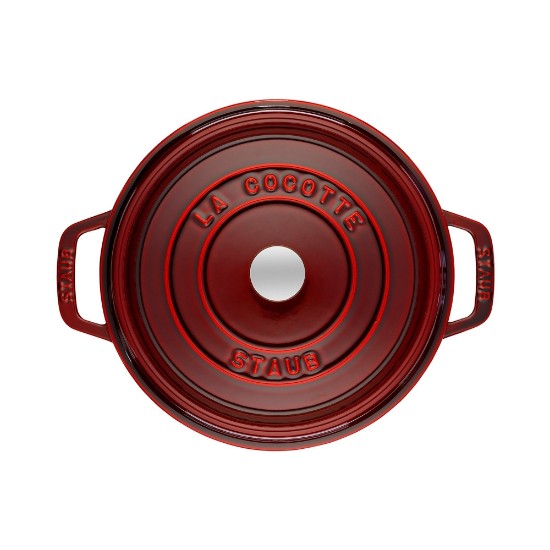 Borma tat-tisjir Cocotte, ħadid fondut, 26cm/5.2L, Grenadine - Staub