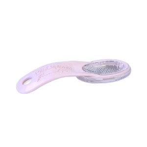 Lábreszelő, rozsdamentes acél, 17cm Premium, Pink - Microplane