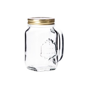 Jar with handle, made of glass, 488ml, "Country" - Borgonovo