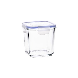 Food container, 830 ml, made of glass, Superblock - Borgonovo