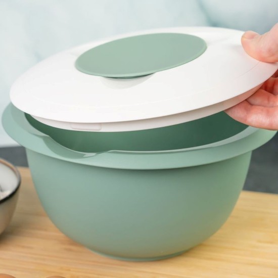 Mixing bowl, plastic, with splash protection, 2.5L, Mint Green - Westmark