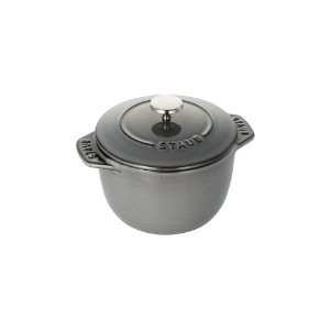 Mini-Cocotte rice cooking pot, cast iron, 12cm/0.75L, Graphite Grey - Staub