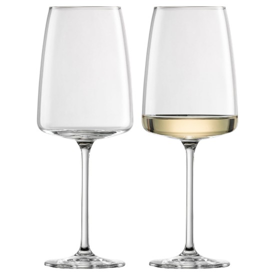 Conjunto de 2 copos de vinho, feito de vidro cristalino, 535 ml, "Vivid Senses" - Schott Zwiesel