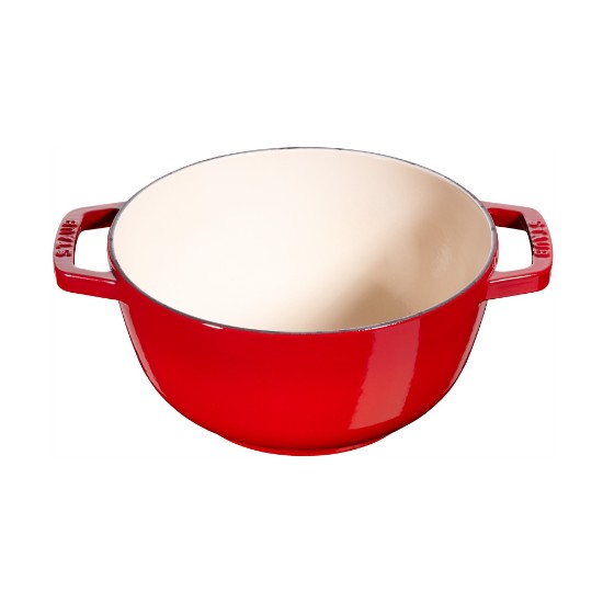 20 cm liti železov fondue set, Cherry - Staub