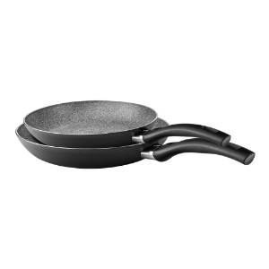 Set of 2 frying pans, aluminium, 20/28 cm, "Bologna Granitium" - Ballarini