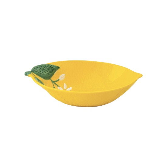 Bowl, porcelain, 22 x 16 cm, "Fleurs et Citrons" - Easy Life
