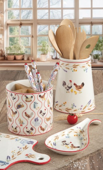 Spoon holder, porcelain, 26 x 12 cm, "Country Life" - Easy Life