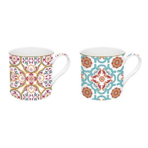 Set de 2 tazas de porcelana, 300 ml, "Siracusa" - Nuova R2S