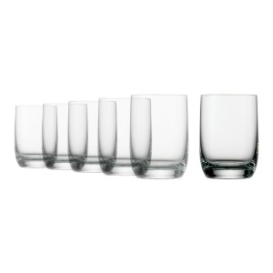 Set med 6 snapsglas, tillverkade av glas, 80 ml, "Weinland" - Stolzle