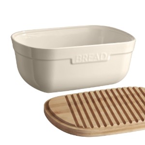 Bread box, ceramic, 35.5 x 25 cm, Clay - Emile Henry