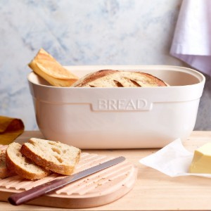 Bread box, ceramic, 35.5 x 25 cm, Clay - Emile Henry