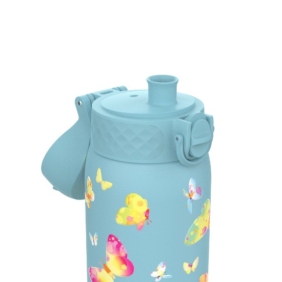 Children's water bottle, stainless steel, 320 ml, Butterflies - Ion8