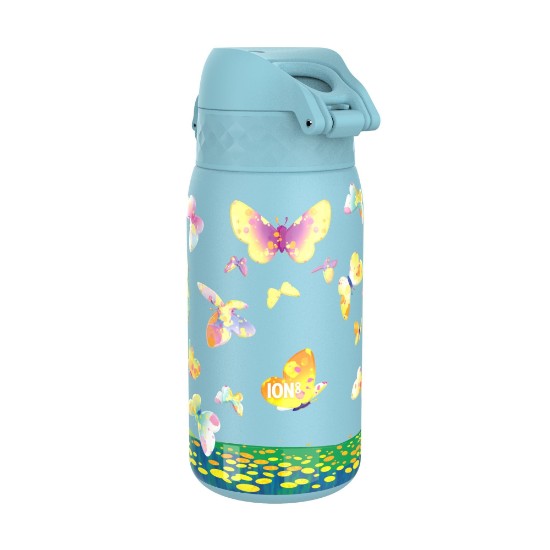 Children's water bottle, stainless steel, 320 ml, Butterflies - Ion8