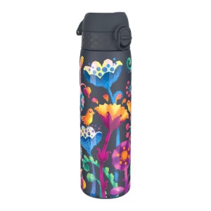 SLIM vattenflaska för barn, rostfritt stål, 500ml, Bright Floral - Ion8