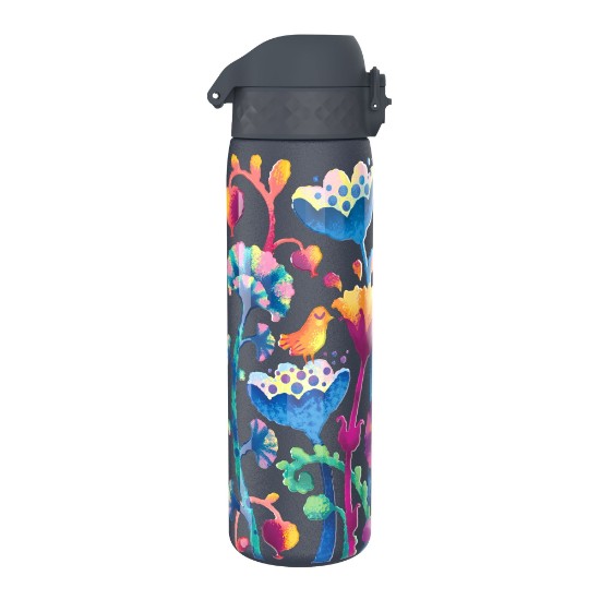 SLIM children's water bottle, stainless steel, 500ml, Bright Floral - Ion8