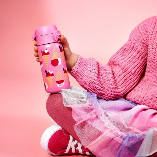 Otroška steklenica za vodo, nerjaveče jeklo, 400 ml, Ice Creams - Ion8