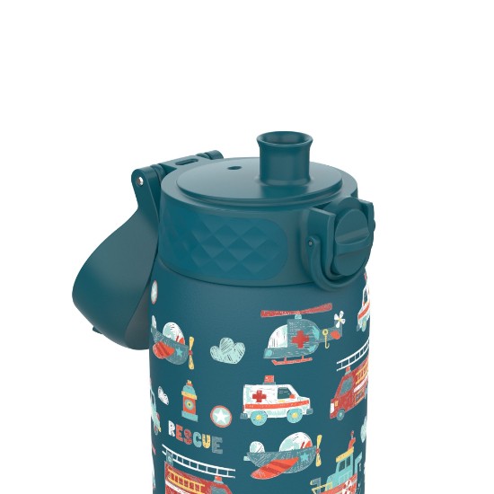 Garrafa de água para crianças, aço inoxidável, 400 ml, Rescue Vehicles - Ion8 