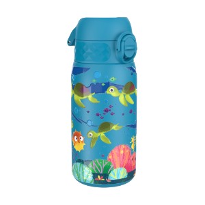 Vaikiškas vandens butelis, nerūdijančio plieno, 400ml, Sea Turtle - Ion8