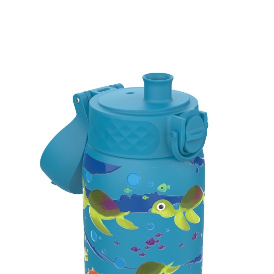 Otroška steklenica za vodo, nerjaveče jeklo, 400 ml, Sea Turtle - Ion8