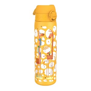 Çocuk su şişesi, paslanmaz çelik, 600ml, Giraffes - Ion8