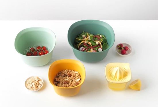 Set 2 boluri mixare, strecuratoare si storcator, plastic, "Tasty Plus" - Brabantia