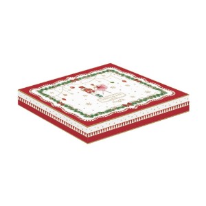 Ziemassvētku eglītes formas porcelāna šķīvis, 25,5 x 20,5 cm, "Magie de Noel" - Easy Life