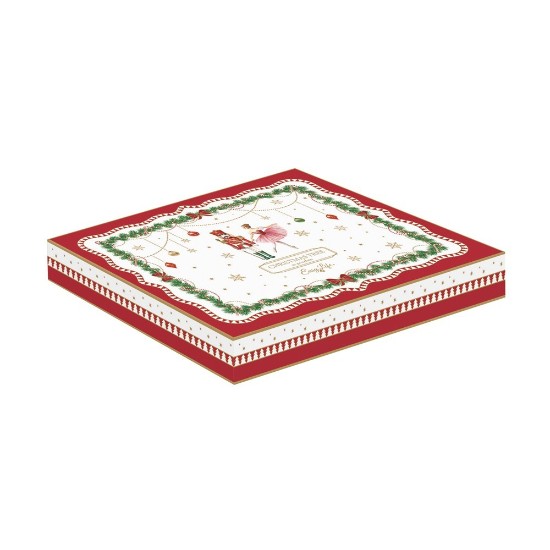 Christmas tree-shaped porcelain platter, 25.5 x 20.5cm, "Magie de Noel" - Nuova R2S