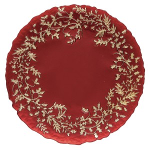 Glass plate, 33cm, Red - Nuova R2S