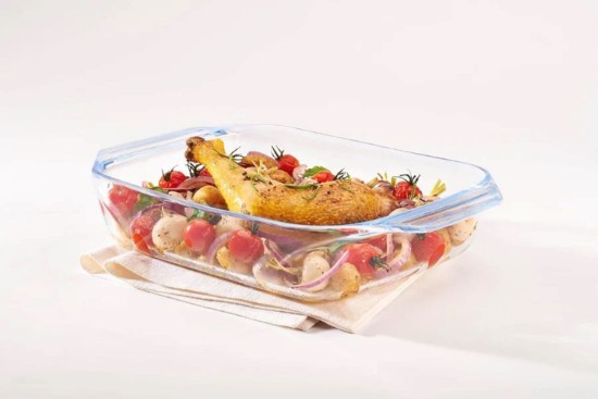 2 rectangular heat-resistant glass dishes, 3 L / 4 L, "Inspiration" range - Pyrex