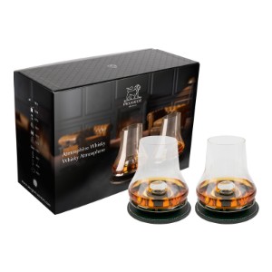 Set of 2 whiskey glasses, with cooling base, "Atmosphere" - Peugeot