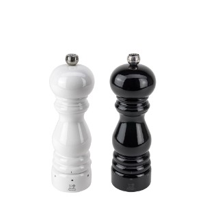 Set 2 mlinčkov za sol in poper, 18 cm, "Paris u'Select", White&Black - Peugeot