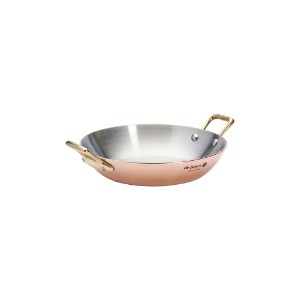 "Inocuivre" frying pan with 2 handles, 16 cm, brass - "de Buyer" brand