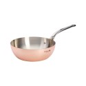 Konische Sauteuse, Kupfer-Edelstahl, 24 cm/3,1 l, "Inocuivre" - de Buy